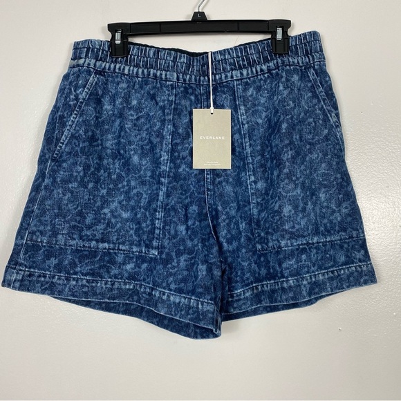Everlane Pants - Everlane Blue Acid Wash Jean Shorts large brand new denim